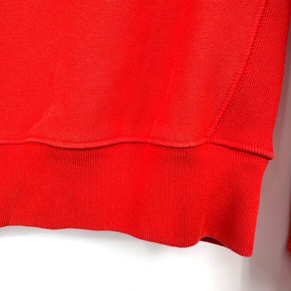 Champion Hoodie Womens Small Orange Reverse Weave Spellout Pullover Orange black - Picture 9 of 12